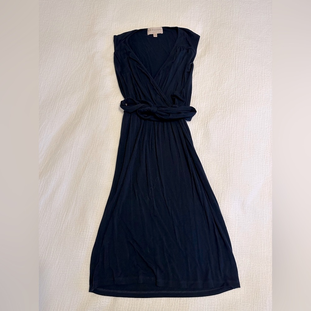 Philosophy Navy Tank wrap dress